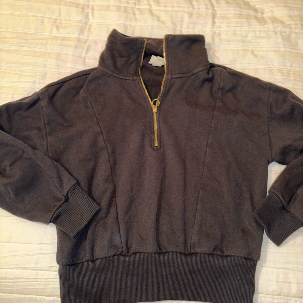 a new day Women's Half-Zip black Sweatshirt